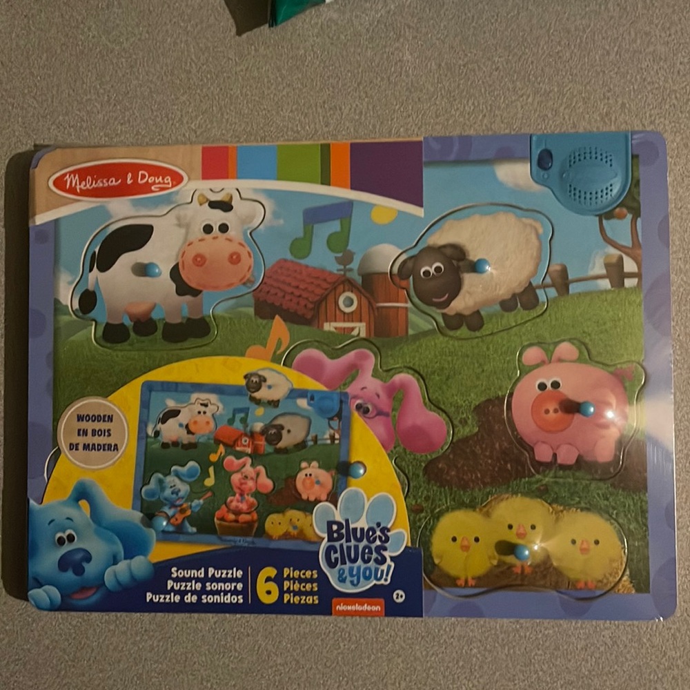 Melissa & Doug BLUE’S CLUES & YOU Sound Puzzle (NEW)